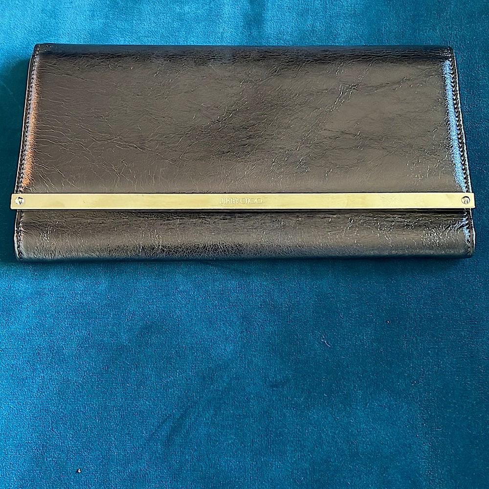 Like New- Jimmy Choo Lambskin Clutch